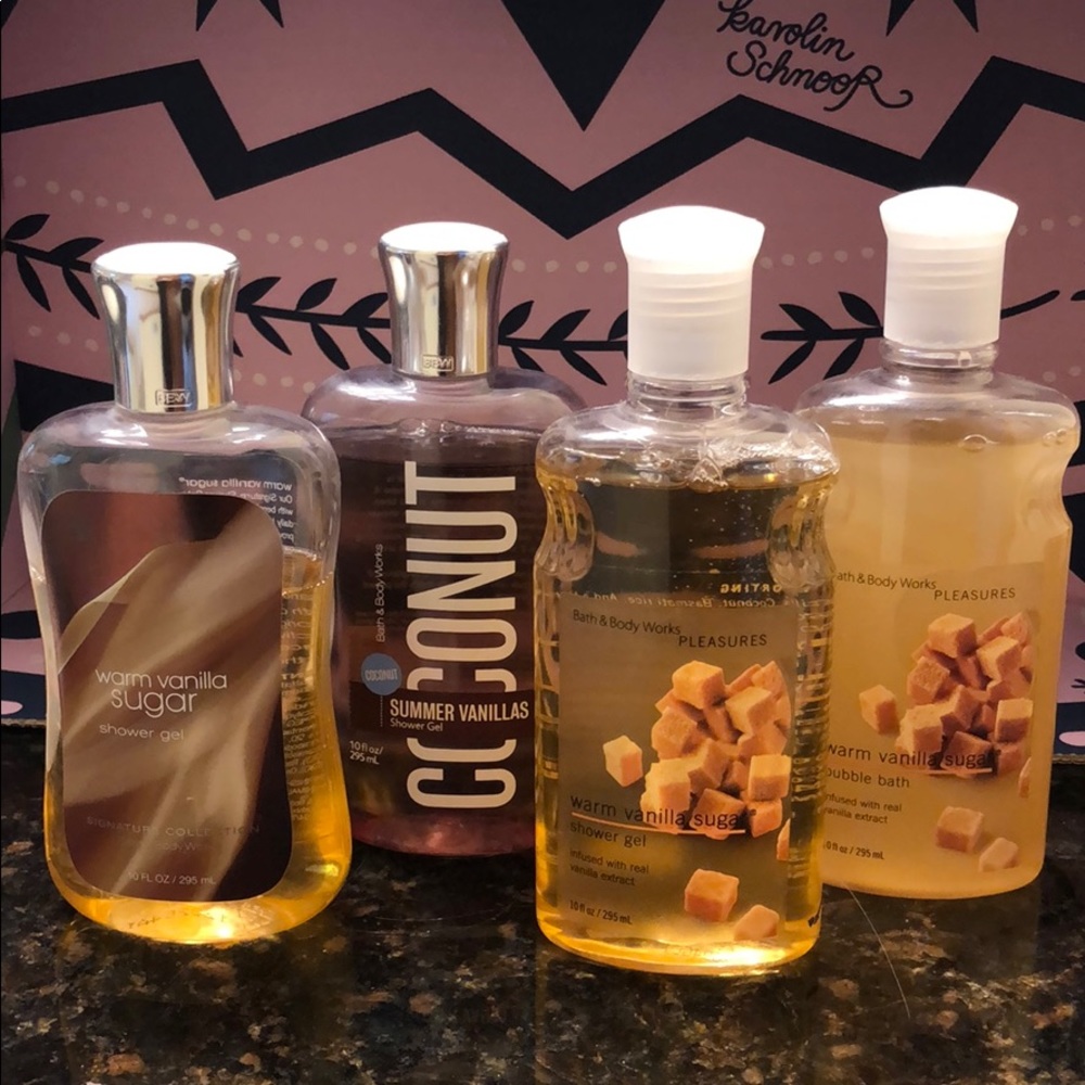 Bath & Body Works shower gel & bubble bath vanilla